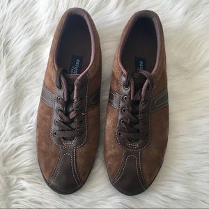 {easy spirit} Anti-Gravity Suede & Leather Sneaker